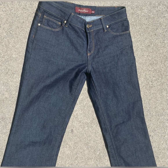 RAVEN DENIM DARK WASH BOOTCUT BLUE WOMENS JEANS SIZE 29 POCKETS BELT LOOPS - Picture 2 of 7